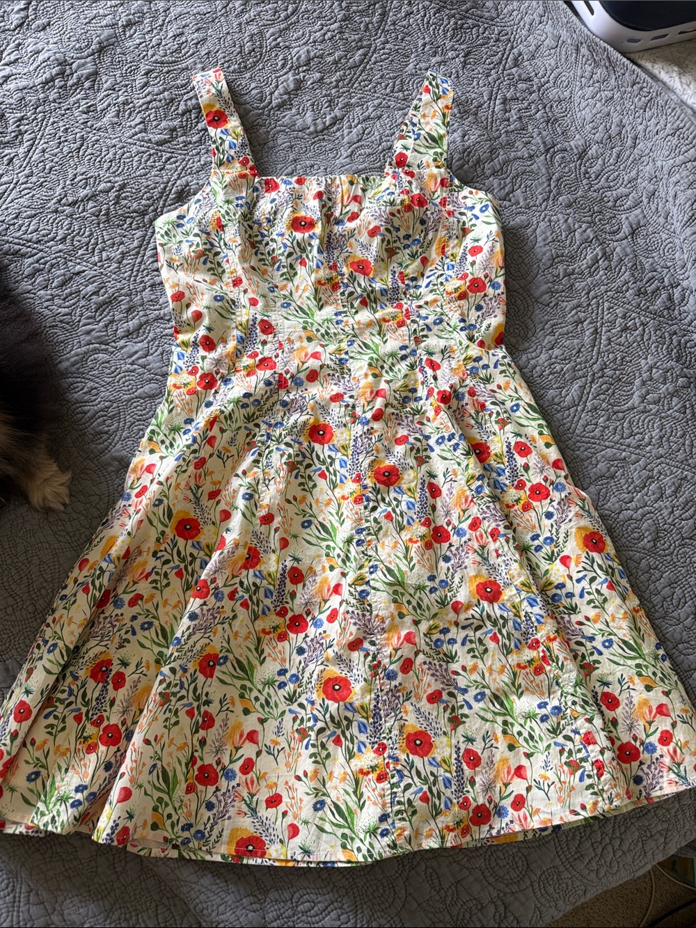 Floral Poppy Cotton Sundress